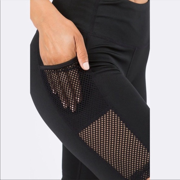Black Active Wear Biker Short Net Legging - Picture 5 of 9
